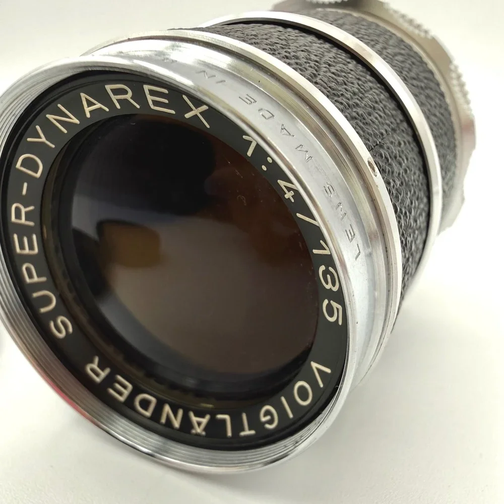 Voigtlander Super-Dynarex 135mm f4 DKL Mount Lens with Case West Germany Vintage